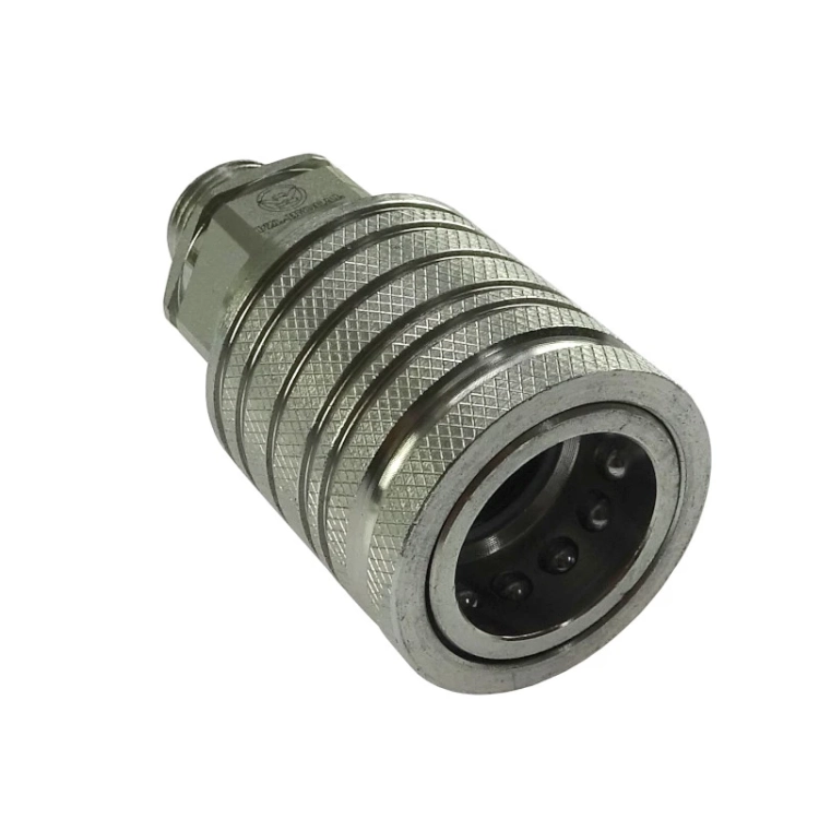 Kupplungsdose, hydraulische Schnellkupplung PUSH-PULL. Außengewinde M22x1,5