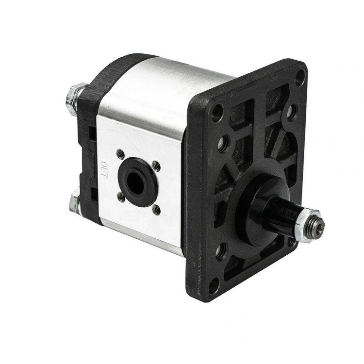 Hydraulische Zahnradpumpe 12ccm 18L, Hydraulikpumpe BG 2, Rechtsdrehrichtung. Ölanschluss: flanschverbindend. Drehrichtung: rechts