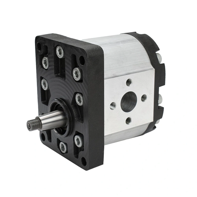 Hydraulische Zahnradpumpe 63ccm 95L, Hydraulikpumpe BG 3, Rechtsdrehrichtung. Ölanschluss: flanschverbindend. Drehrichtung: rechts