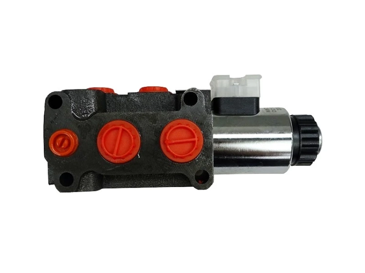 Hydraulikventil, Umschaltventil 6/2-Wegeventil, Magnetventil 12V, 50L, 1/2"