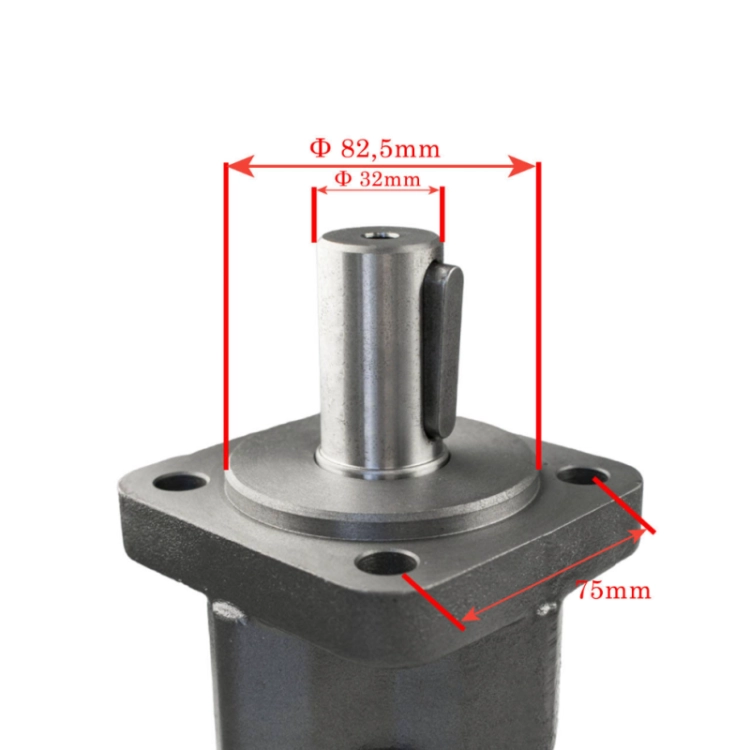 Hydraulikmotor, Ölmotor, Gerotormotor SMS, OMZS, OMSS, BMS, OMS 100, Welle: 32 mm