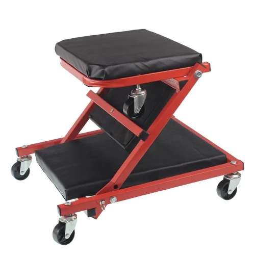 Werkstattliege, Werkstattliege und Rollhocker 2-in-1 Länge 91cm