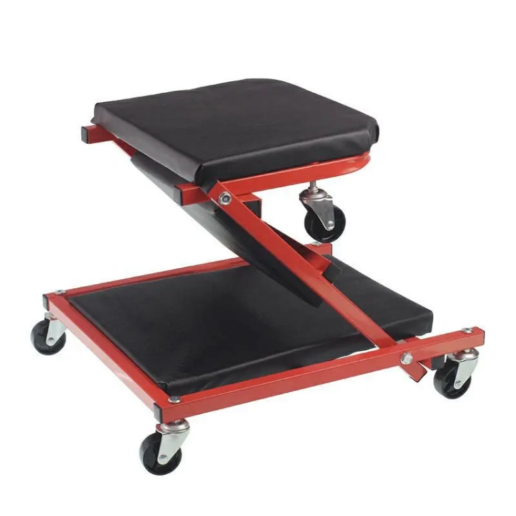 Werkstattliege, Werkstattliege und Rollhocker 2-in-1 Länge 91cm