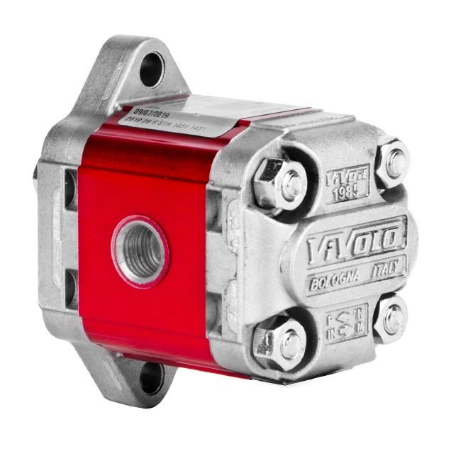 Hydraulische Zahnradpumpe Vivolo 1,27ccm 1,9L, Hydraulikpumpe BG 0,5, Rechtsdrehrichtung, Ölanschlüsse 1/4"