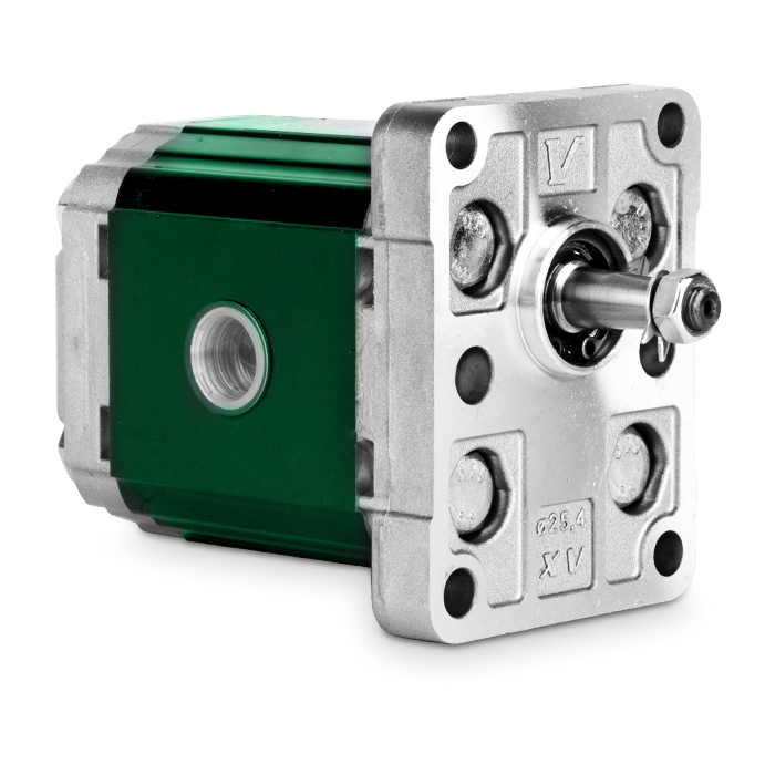 Hydraulische Zahnradpumpe Vivolo 5,9 ccm, Hydraulikpumpe BG 1, Rechtsdrehrichtung, Ölanschlüsse 3/8"