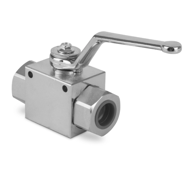 2-Wege-Kugelhähne 420bar 100l/min Hydraulik-Absperrhahn mit Innengewinde 3/4"