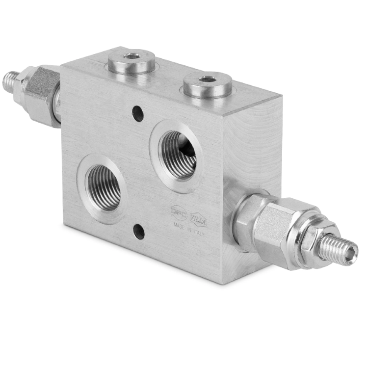 Hydraulik Doppel-Druckbegrenzungsventil DPRF35 1/2” 35 l/min 100-350 bar