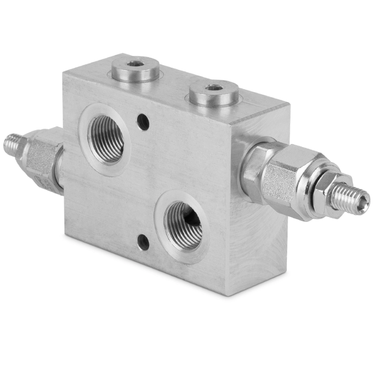 Hydraulik Doppel-Druckbegrenzungsventil DPRF35 1/2” 35 l/min 100-350 bar