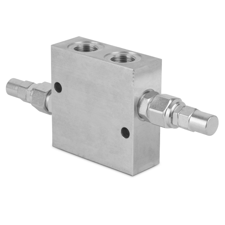 Hydraulik Doppel-Druckbegrenzungsventil DPRL35 3/8” 35 l/min 40-210 bar