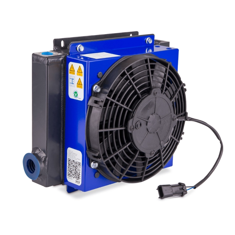Hydraulikölkühler mit Thermostat 60°C 10-90 L/min 24V. Mit Befestigung im Set