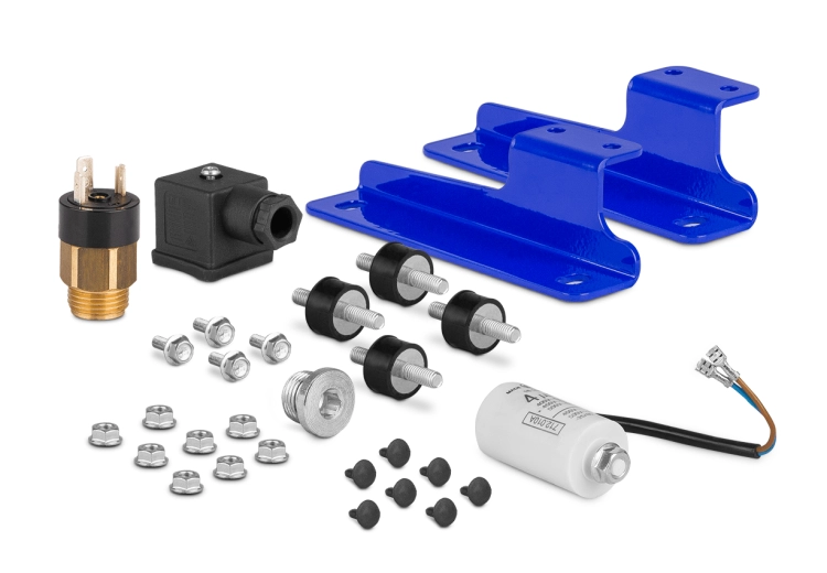 Hydraulikölkühler HY Serie, mit Thermostat 50°C 20-140 L/min 230V. Mit Befestigung im Set