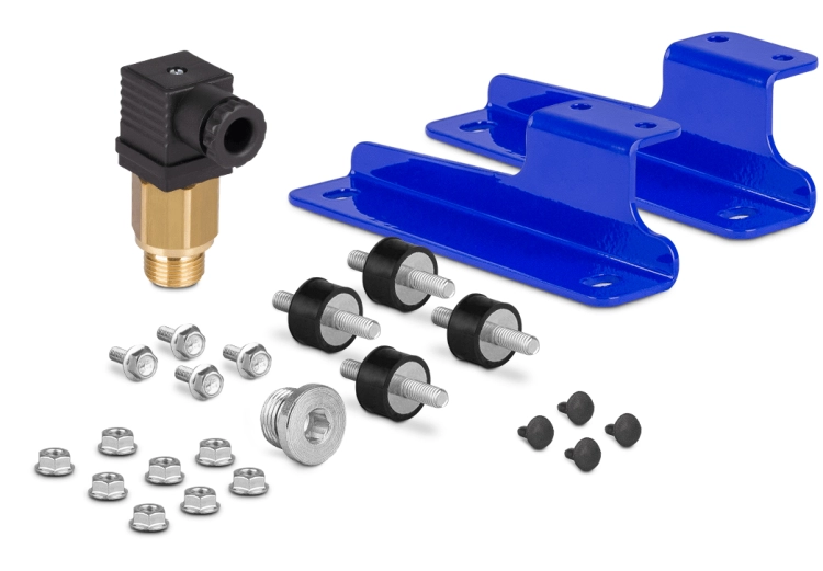 Hydraulikölkühler HY Serie, mit Thermostat 60°C 20-140 L/min 24V. Mit Befestigung im Set