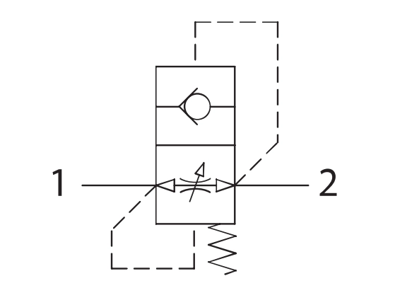 Hydraulik Rohrbruchsicherung VUBA 1/4" BSP 350Bar 25l/min