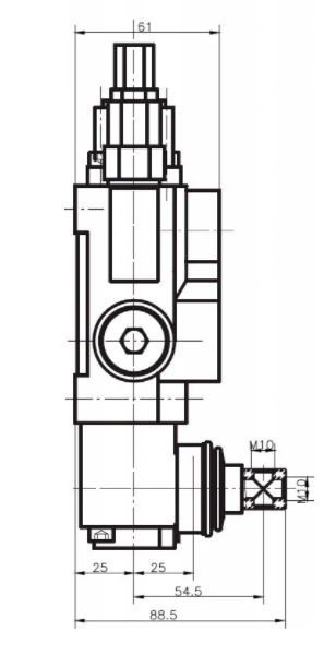 03P40-2OT-ATs.webpHandsteuerventil, Handhebelventil, Hydraulikventil. 3-fach 2xDoppelwirkende 1xEinfachwirkende, 40L