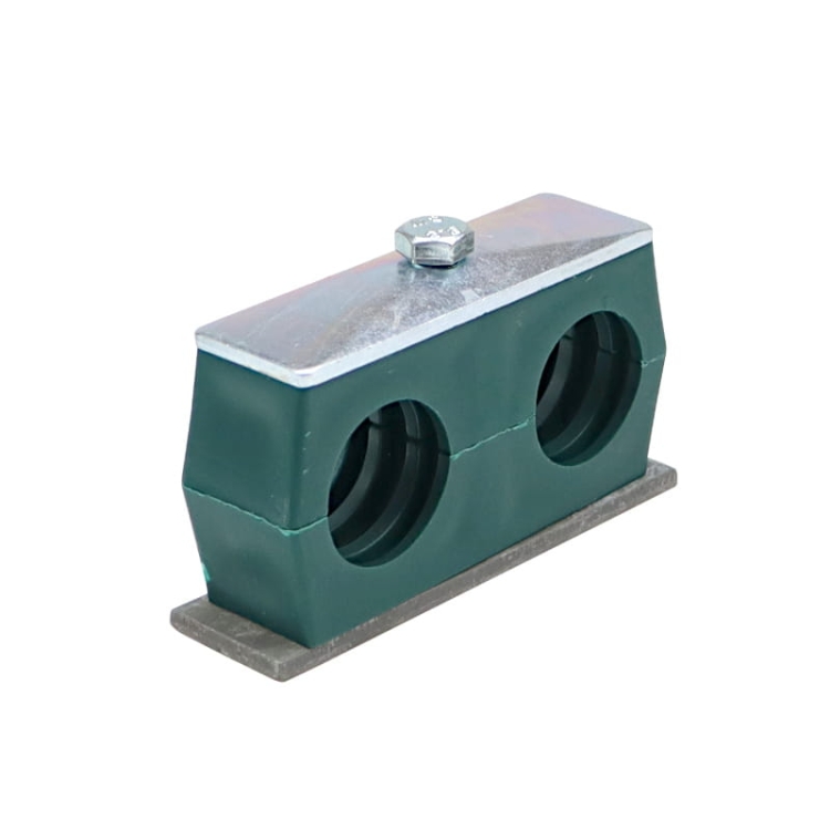 Doppelschelle Schelle, Doppelrohrschelle für Hydraulik Schlauch 35mm