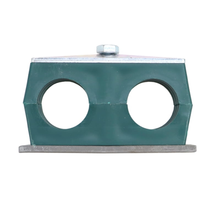 Doppelschelle Schelle, Doppelrohrschelle für Hydraulik Schlauch 42mm