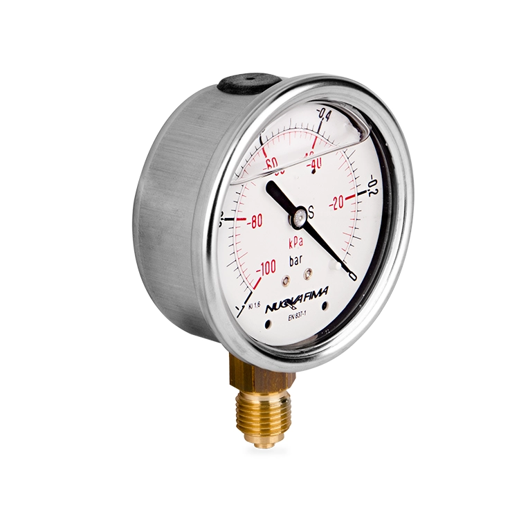 Manometer, Vakuummeter, Hydraulik Manometer -1-0bar 1/4" 63mm