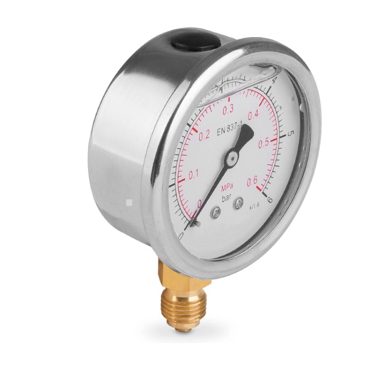 Manometer, Hydraulik Manometer 0-6bar 1/4" 63mm - TK