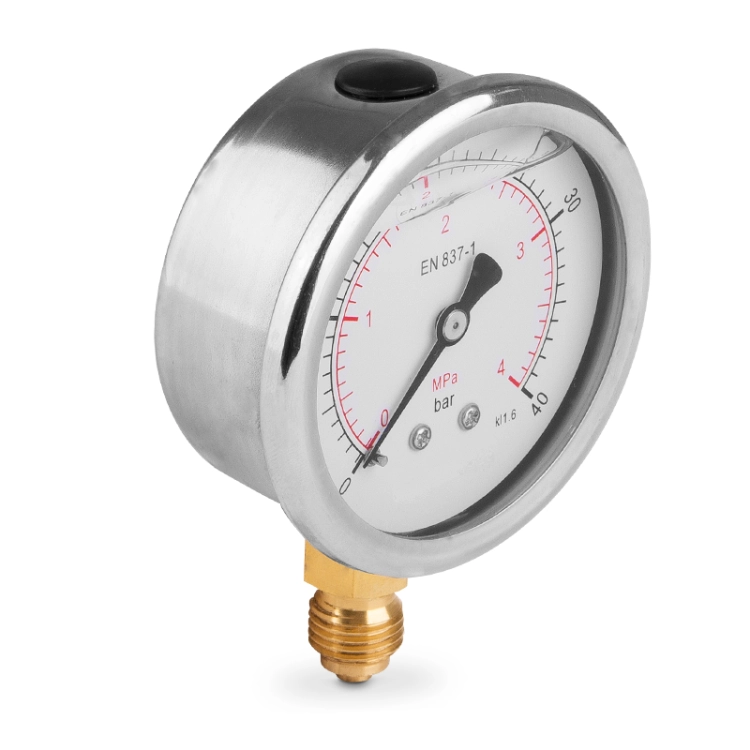Manometer, Hydraulik Manometer 0-40bar 1/4" 63mm - TK