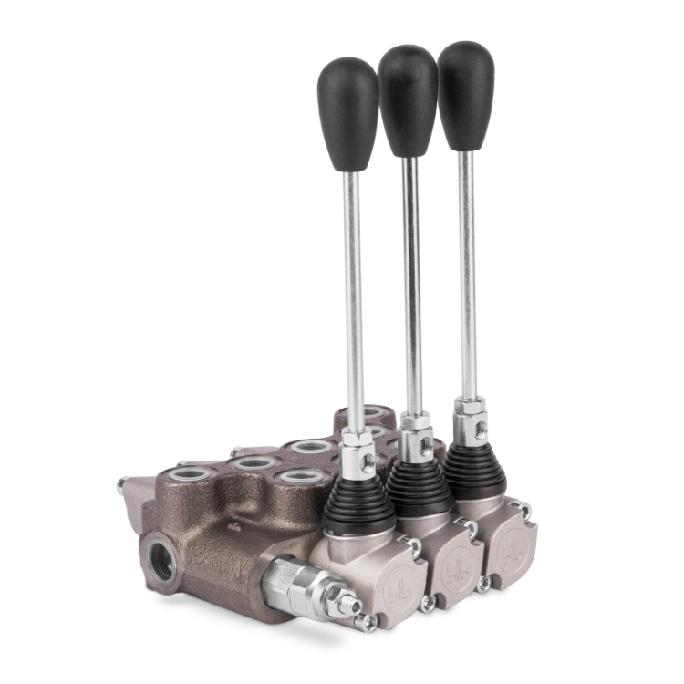 Handsteuerventil, Handhebelventil BLB HYDRAULIC. 3-fach - 3xDoppelwirkende 45L