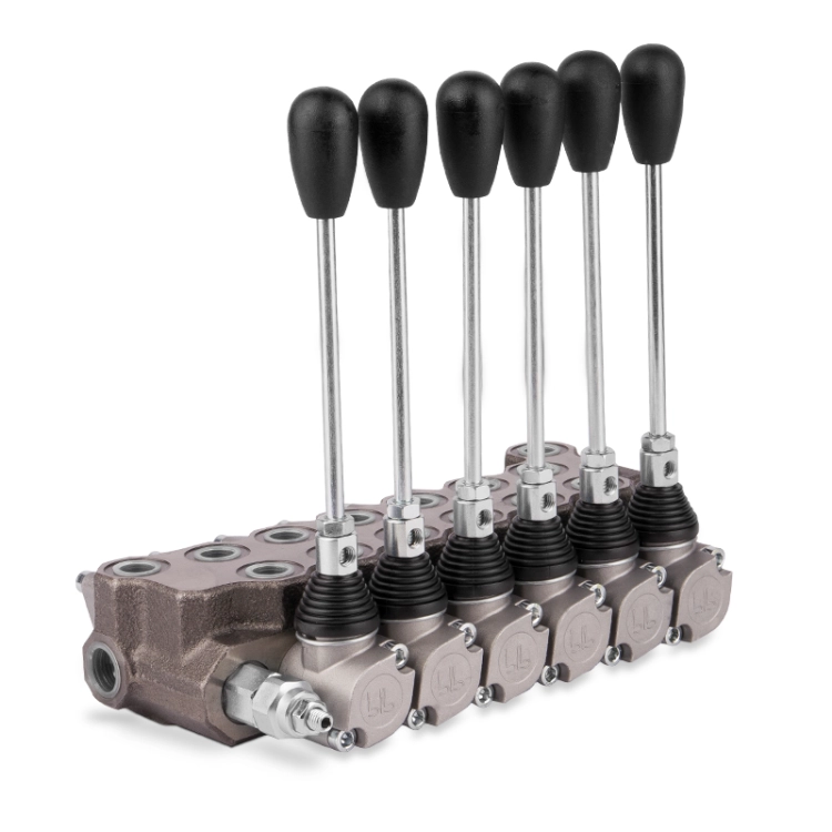 Handsteuerventil, Handhebelventil BLB HYDRAULIC. 6-fach - 6xDoppelwirkende 35L