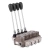 Handsteuerventil, Handhebelventil BLB HYDRAULIC. 4-fach - 4xDoppelwirkende 90L