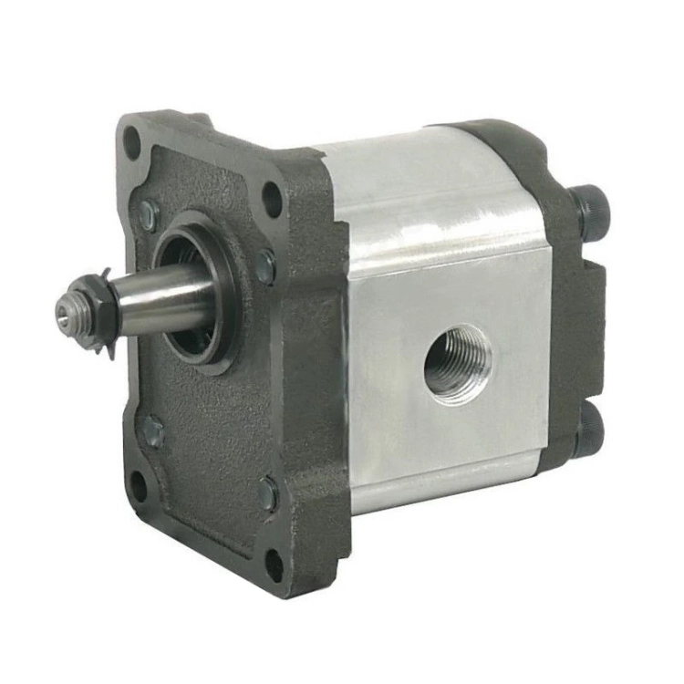 Hydraulische Zahnradpumpe 12ccm 18L, Hydraulikpumpe BG 2, Rechtsdrehrichtung, Ölanschlüsse 3/4" und 1/2"