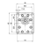 Hydraulische Zahnradpumpe 46ccm 69L, Hydraulikpumpe BG 3, Rechtsdrehrichtung, Ölanschlüsse 1" und 3/4"