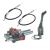 Frontlader-Steuergeräte - Steuerventil 2xDW 40L, Joystick mit 1 Knopf und 2x Bowdenzug mit Kugel