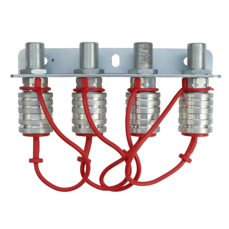 Abreißhalter Steckkupplungen PUSH-PULL 4x Kupplungsdose. Außengewinde M22x1,5