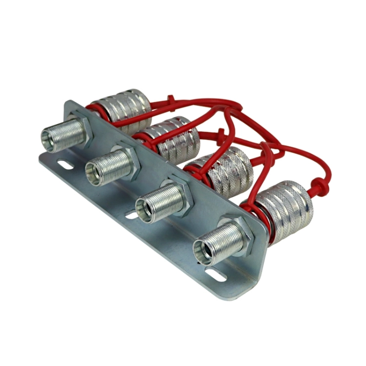 Abreißhalter Steckkupplungen PUSH-PULL 4x Kupplungsdose. Außengewinde M22x1,5