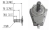 Zapfwellengetriebe 1:3,8, für hydraulische Pumpen BG2 und BG3. Mit PTO Welle