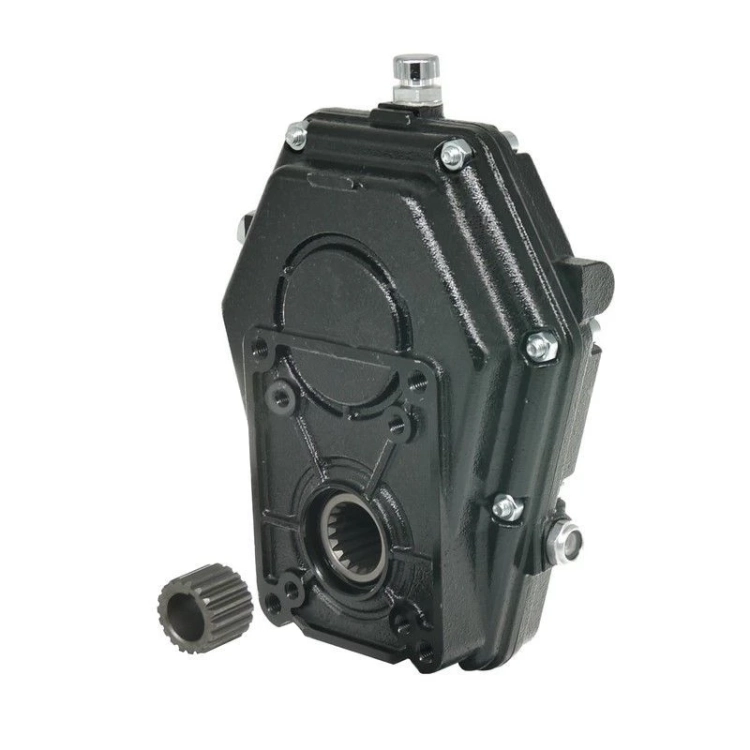 Zapfwellengetriebe 1:3,8, 20kW, für hydraulische Pumpen BG2 und BG3. Schiebemuffe mit Rastierung. Gusseisengehäuse