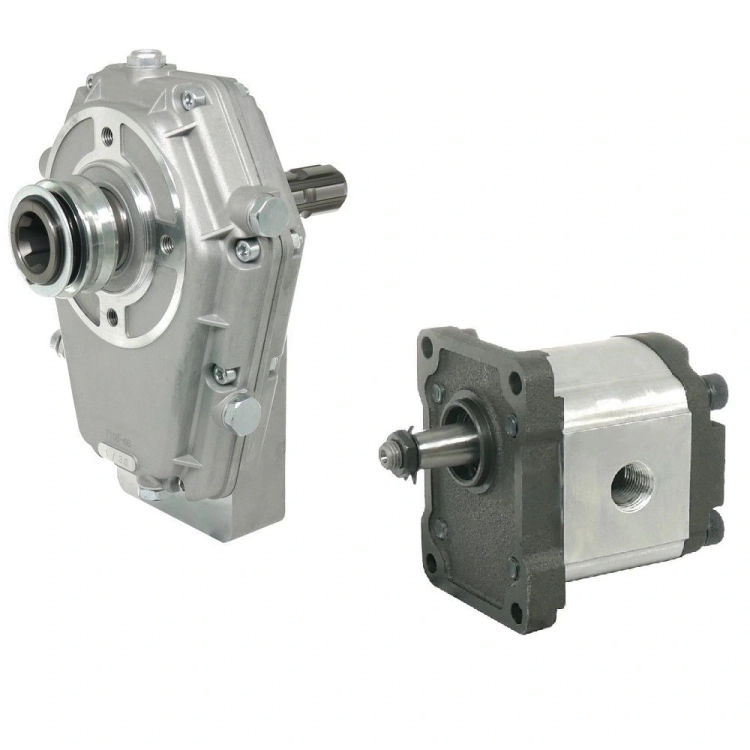 Zapfwellengetriebe 1:3,8, 20kw mit hydraulikpumpe BG2. Schiebemuffe und PTO Welle