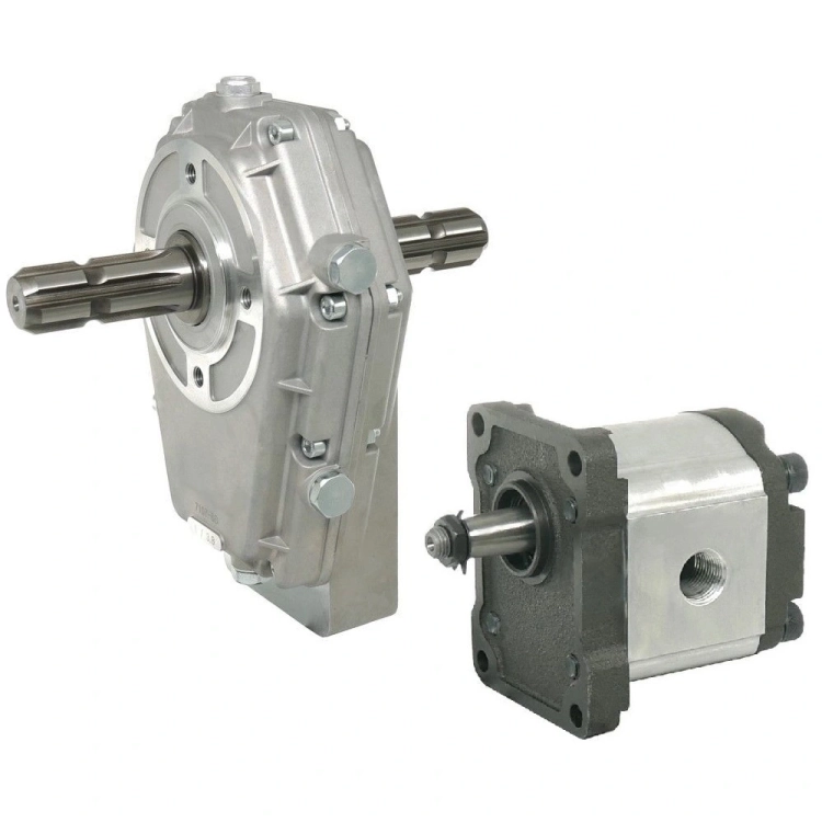 Zapfwellengetriebe 1:3,8, 20kw mit hydraulikpumpe BG2. Mit Zwei PTO Welle