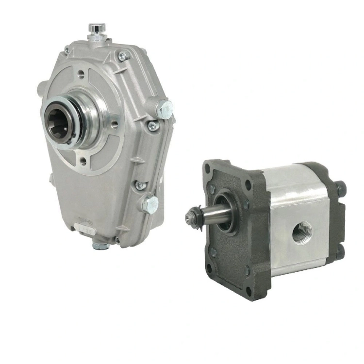 Zapfwellengetriebe 1:3,8, 20kw mit hydraulikpumpe BG2. Schiebemuffe mit Rastierung
