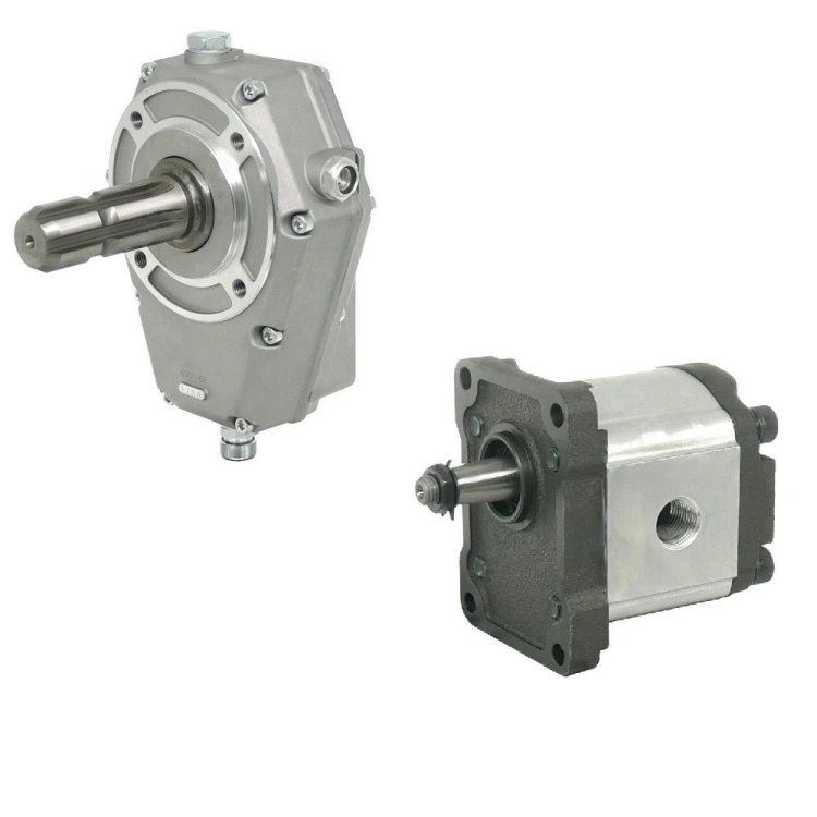 Zapfwellengetriebe 1:3,8, 10kw mit hydraulikpumpe BG2. Mit PTO Welle