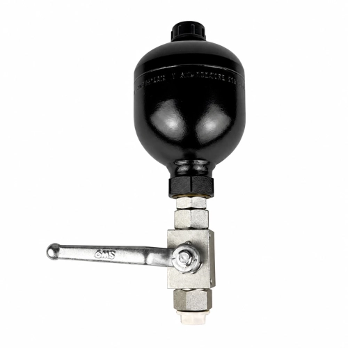 Membranspeicher 1,4L, Set mit 2-Wege Kugelhähne. Innengewinde 1/2&amp;amp;amp;amp;quot; 500bar 70l/min