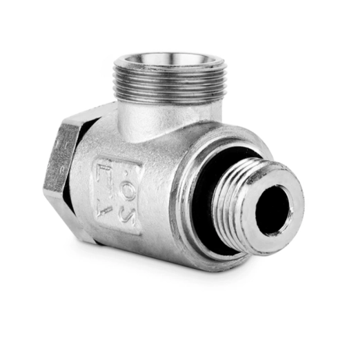 Winkel Hydraulikversschraubung, Schwenkverschraubung, BANJO. Außengewinde - 1/4”BSP-M14x1,5 8L
