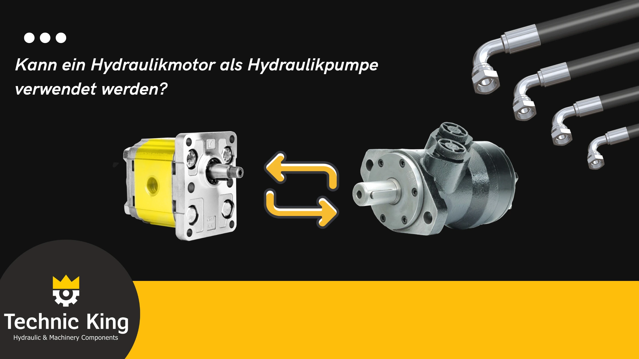Kann ein Hydraulikmotor als Hydraulikpumpe verwendet werden?